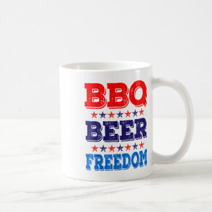 BBQ Beer Freedom America USA Partij 4 juli Sum Koffiemok