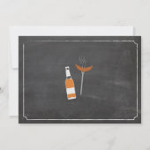 BBQ & BEERS Birthday Party Kaart (Achterkant)