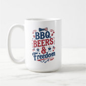 BBQ, Beers & Freedom – Retro 4th of July Vibes Koffiemok (Links)