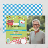 BBQ Beers Verjaardagsfeest Tuin Yard Foto Kaart (Voorkant / Achterkant)