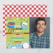 BBQ Beers Verjaardagsfeest Tuin Yard Foto Kaart (Voorkant / Achterkant)