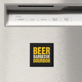 Bbq Bier Barbecue Achtertuin Grill Feest Magneet (Insitu (Vaatwasser))