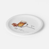 BBQ & Bier Persoonlijk Papieren Bordje (Gekanteld)