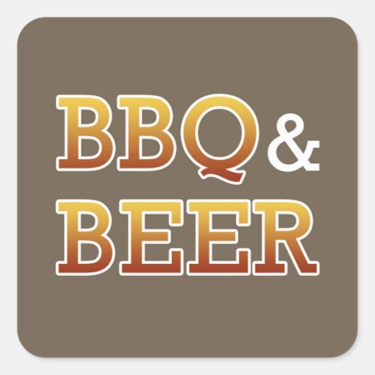 BBQ & Bier Sticker (Voorkant)