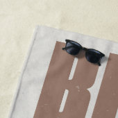 BBQ Bier Strand, Alles wat we nodig hebben, bruin Strandlaken (In situ)