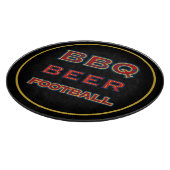 BBQ Bier Voetbal Fan Snijplank (Hoek)