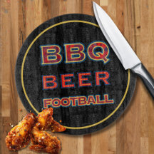 BBQ Bier Voetbal Fan Snijplank