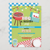 BBQ-bieren verjaardagsfeestje tuin tuin Kaart (Voorkant / Achterkant)