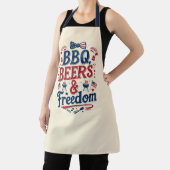 BBQ, Biertjes & Vrijheid – Retro 4 juli-sfeer Schort (Insitu)