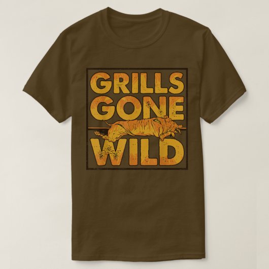 BBQ Biggetjes Barbecue Grills Gone Wild  T-shirt (Design voorkant)