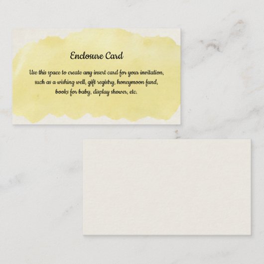 BBQ bijlage kaart (Voorkant / Achterkant)