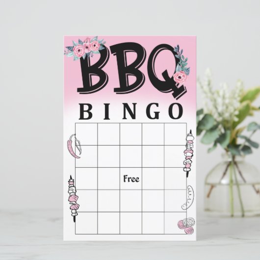 BBQ bingo (Staand voorkant)