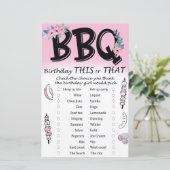 BBQ Birthday dit of dat spel (Staand voorkant)