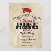 BBQ Birthday Kaart (Voorkant / Achterkant)