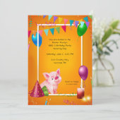 BBQ Birthday Party Kaart (Staand voorkant)