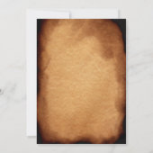 BBQ Birthday Party  Oude papierronddraairoast Kaart (Achterkant)