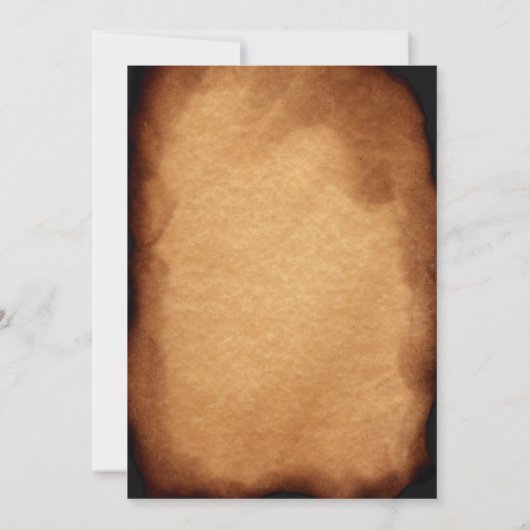 BBQ Birthday Party  Oude papierronddraairoast Kaart (Achterkant)