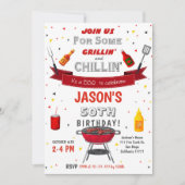 BBQ Birthday Uitnodiging (Voorkant)