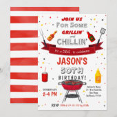 BBQ Birthday Uitnodiging (Voorkant / Achterkant)