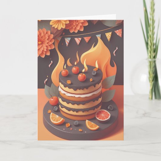 BBQ Birthday Wishes Kaart (Voorkant)