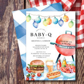 BBQ Bliss Boys Baby shower uitnodiging