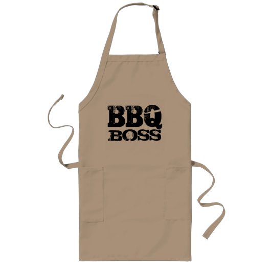BBQ Boss apron voor barbecue enthousiastelingen Lang Schort (Voorkant)