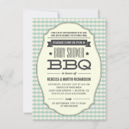 BBQ Boy Baby Shower-uitnodigingen Kaart