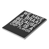 BBQ | Braai Funny South Africa Family BBQ Gift Notitieblok (Linkerzijde)