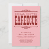 BBQ Bridal Shower-uitnodigingen Kaart (Voorkant)
