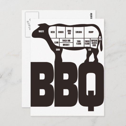 BBQ BRIEFKAART (Voorkant / Achterkant)