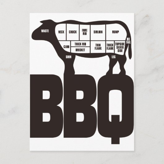 BBQ BRIEFKAART (Voorkant)