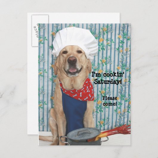  BBQ Briefkaart Uitnodiging (Voorkant / Achterkant)