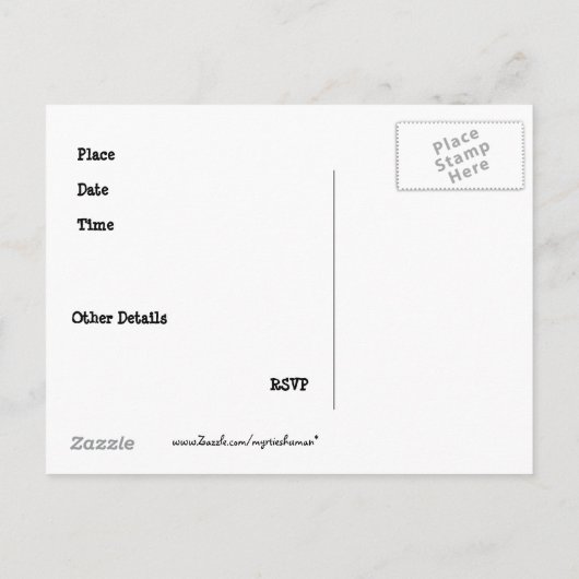  BBQ Briefkaart Uitnodiging (Achterkant)