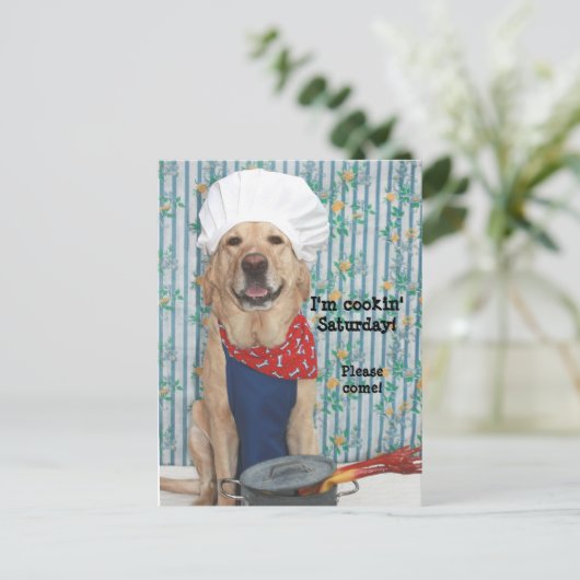  BBQ Briefkaart Uitnodiging (Staand voorkant)