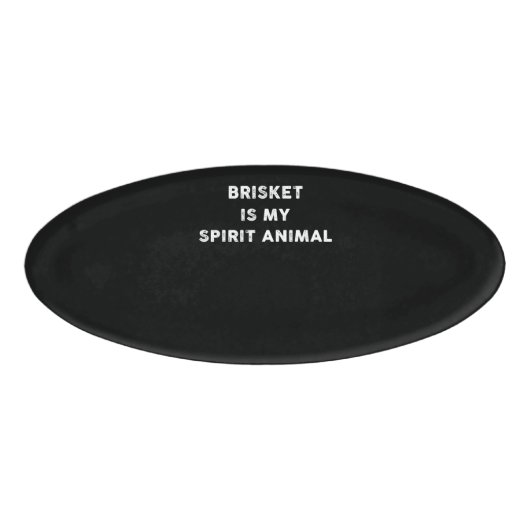 BBQ | Brisket is mijn dikke BBQ-cadeaus Naambadge (Voorkant)