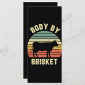 BBQ | Brisket Shirt Funny BBQ Backyard Menu (Voorkant / Achterkant)