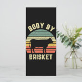 BBQ | Brisket Shirt Funny BBQ Backyard Menu (Staand voorkant)