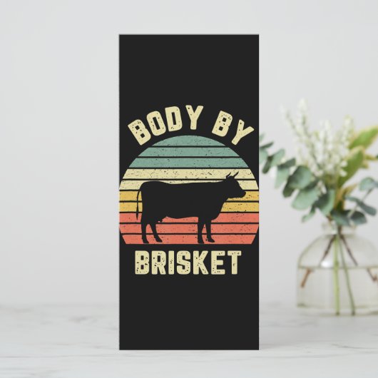 BBQ | Brisket Shirt Funny BBQ Backyard Menu (Staand voorkant)