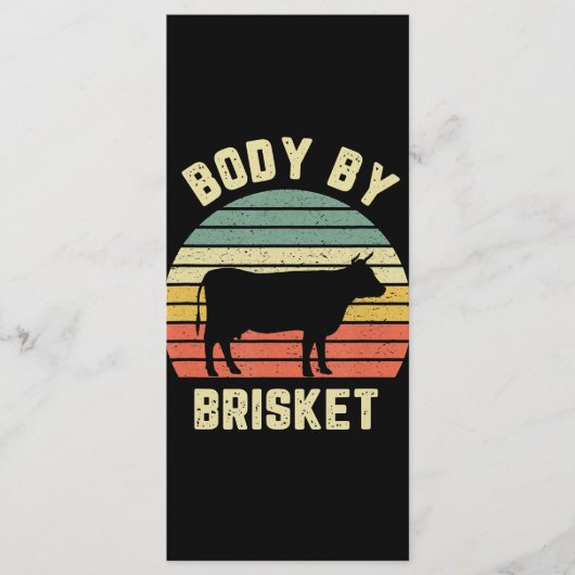 BBQ | Brisket Shirt Funny BBQ Backyard Menu (Voorkant)