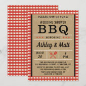 BBQ bruids douche uitnodiging (Voorkant / Achterkant)