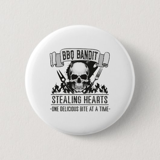 BBQ Byndit Stealing Hearts Grappig Grillen BBQ Lie Ronde Button 5,7 Cm (Voorkant)