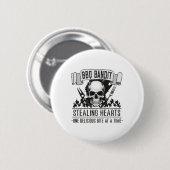 BBQ Byndit Stealing Hearts Grappig Grillen BBQ Lie Ronde Button 5,7 Cm (Voorkant /achterkant)