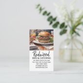 BBQ catering hog gebraden bruiloft evenementen fon Visitekaartje (Staand voorkant)