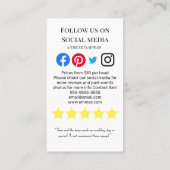 BBQ catering hog gebraden bruiloft evenementen fon Visitekaartje (Achterkant)