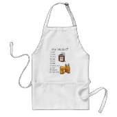 BBQ Checklist Apron Standaard Schort (Voorkant)