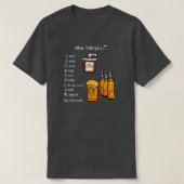 BBQ Checklist (Front) TShirt (Design voorkant)