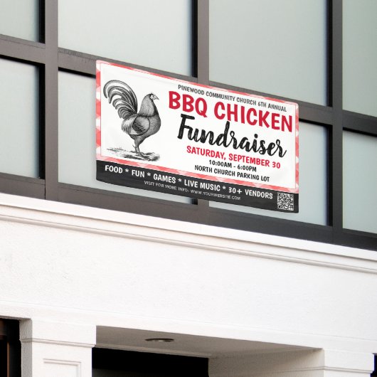 BBQ Chicken Grill Out Banner (Buitenkant Gebouw)