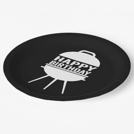 BBQ Chillin- en Grillin-Borden Papieren Bordje (Gekanteld)