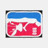 Bbq-competitie - grappige barbecue mannen grill fleece deken (Voorkant (Horizontaal))