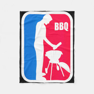 Bbq-competitie - grappige barbecue mannen grill  fleece deken